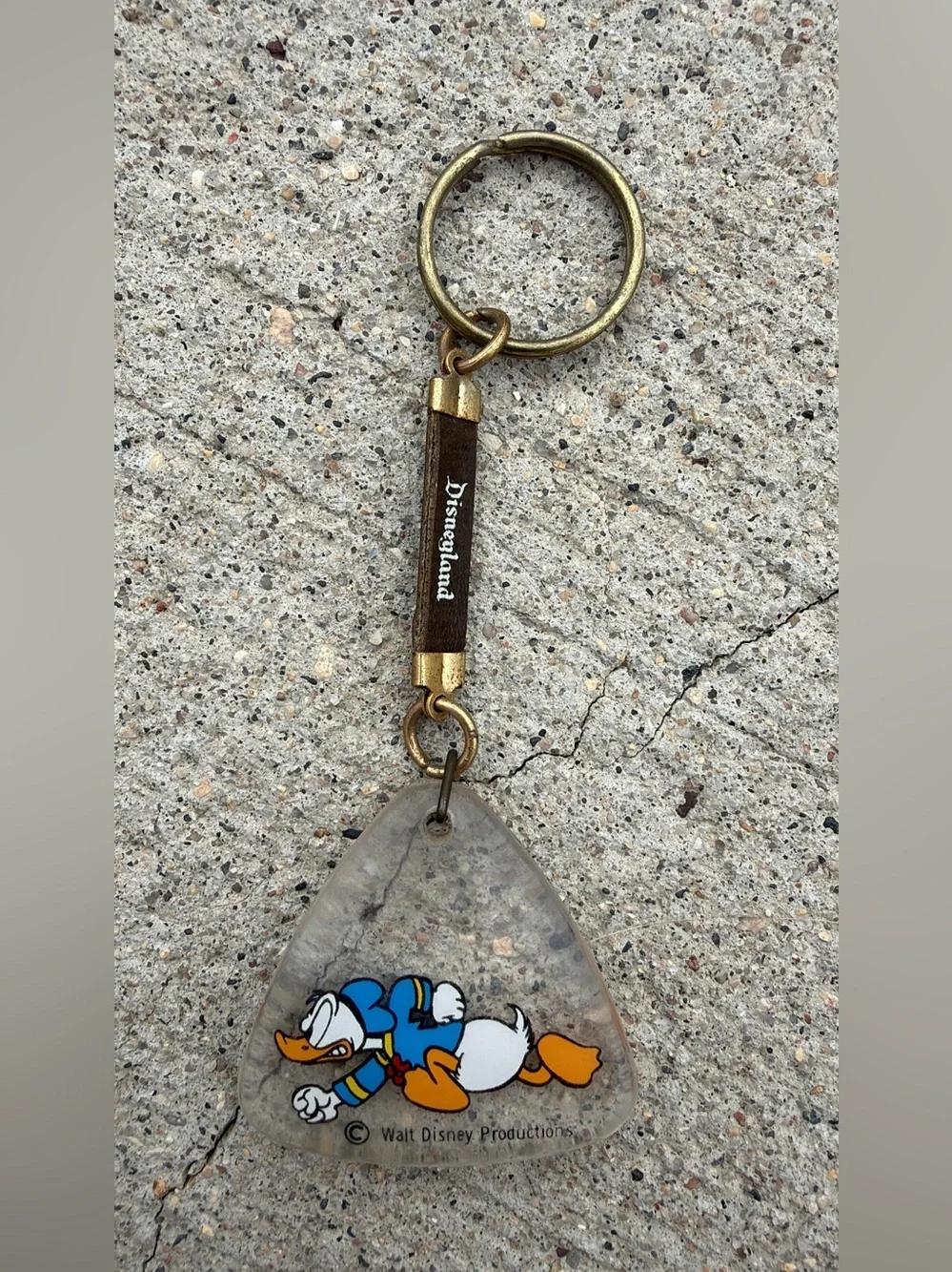 Vintage Disney Keychain Lot - Minnie Mouse Enamel & Donald Duck Acrylic Fob